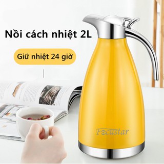 Bình giữ nhiệt dung tích lớn 2L cách nhiệt bền lâu, bình giữ nhiệt, ấm trà