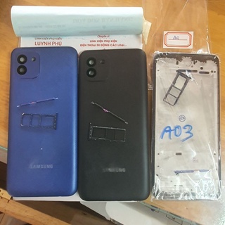 Vỏ samsung A03 có khay sim kính camera bao test