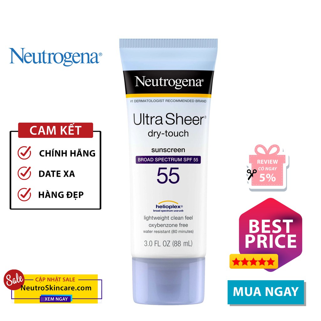 Kem chống nắng Neutrogena Ultra Sheer SPF 55