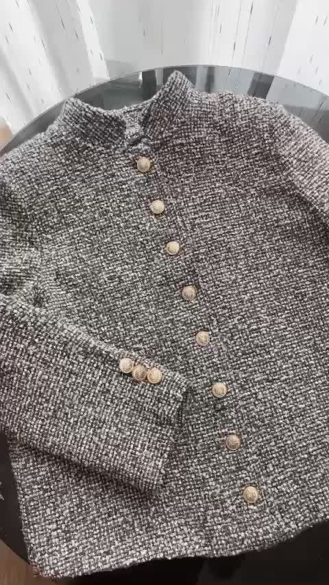 Áo Dạ Tweed Hai Lớp Cao Cấp Màu Tiêu Cúc Đồng ( Có Bigsize ) A088 ( Có Sẵn- Giao Ngay) | BigBuy360 - bigbuy360.vn