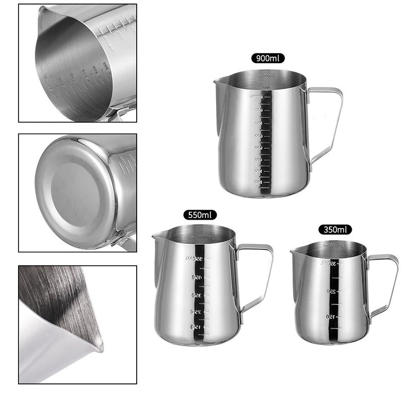 ▤Cốc Inox Đựng Sữa Pha Cà Phê 350/550 / 900ml