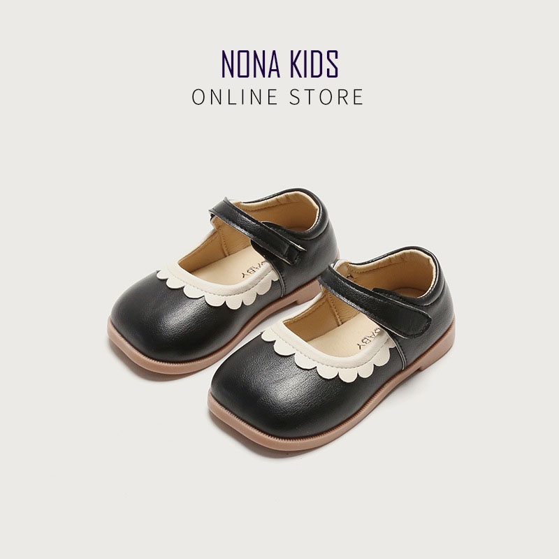 Giày Búp Bê Bé Gái - Giày Công Chúa Da Mềm Phong Cách Hàn Quốc Quai Dán Tiện Lợi