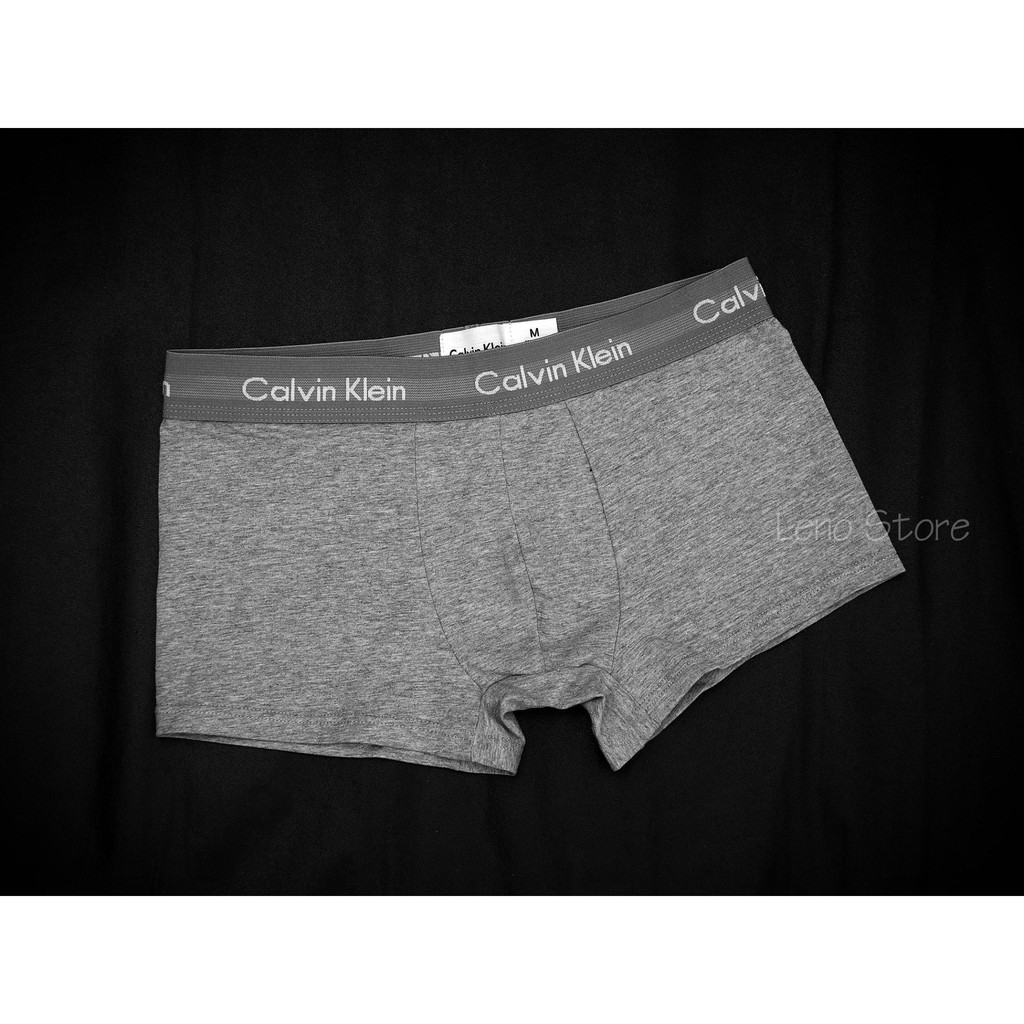 [ GIÁ HỦY DIỆT ] Quần lót quần sịp nam quần boxer cotton co giãn 4 màu : Đen - Trắng - Ghi - Đỏ - cạp chữ dệt