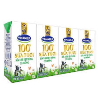 Sữa VINAMILK 100% SỮA TƯƠI Sữa tươi tiệt trùng có đường