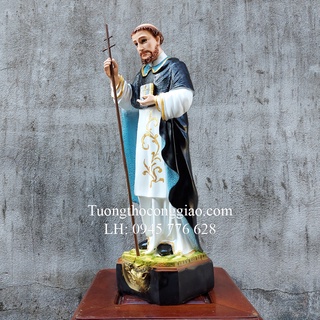 Tượng Thánh Đa Minh 60cm composite