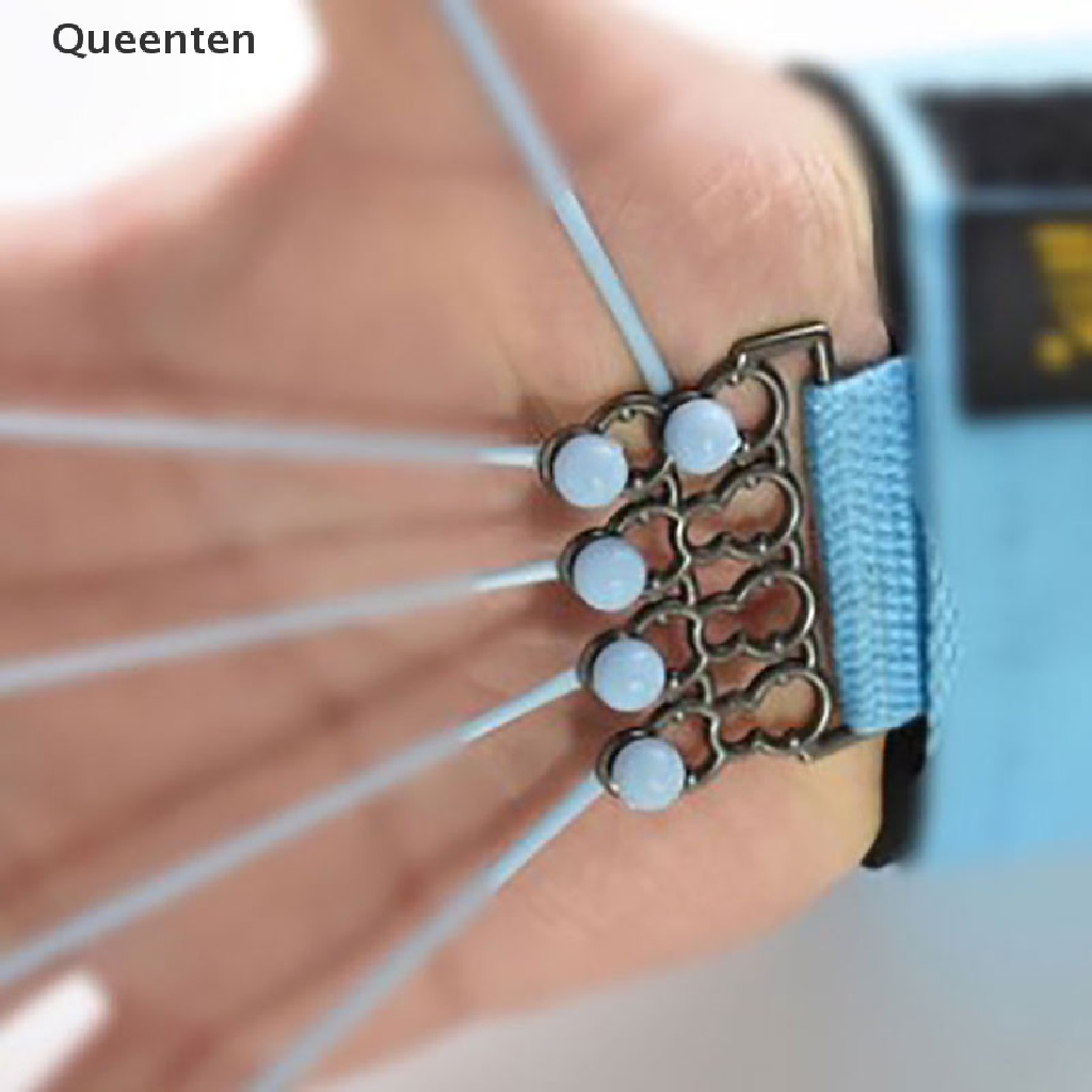 Queenten Finger Gripper Strength Trainer Hand Yoga Resistance Band Finger Training Device QT