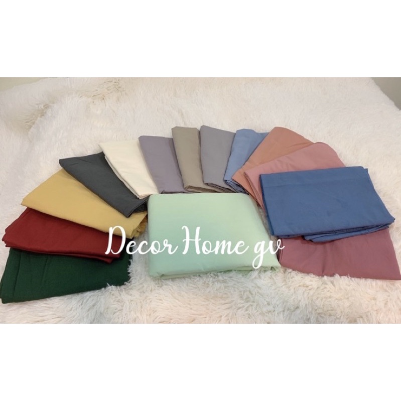 01 chiếc Vỏ gối đầu Cotton Tici no tag ( Cotton Đũi ) Đơn Sắc 2023( được chọn mẫu)