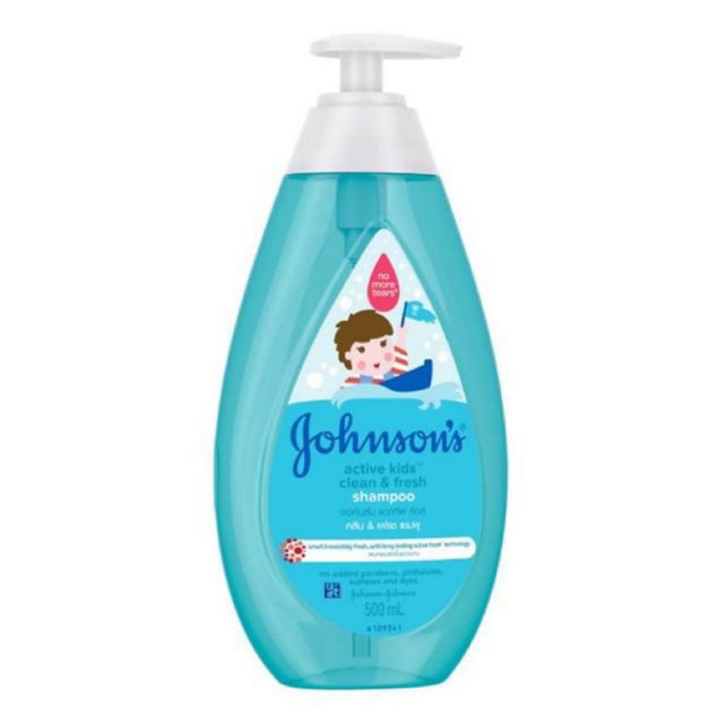 Dầu gội Johnsons Baby 500ml óng mượt bé gái, thơm mát năng động bé trai mới