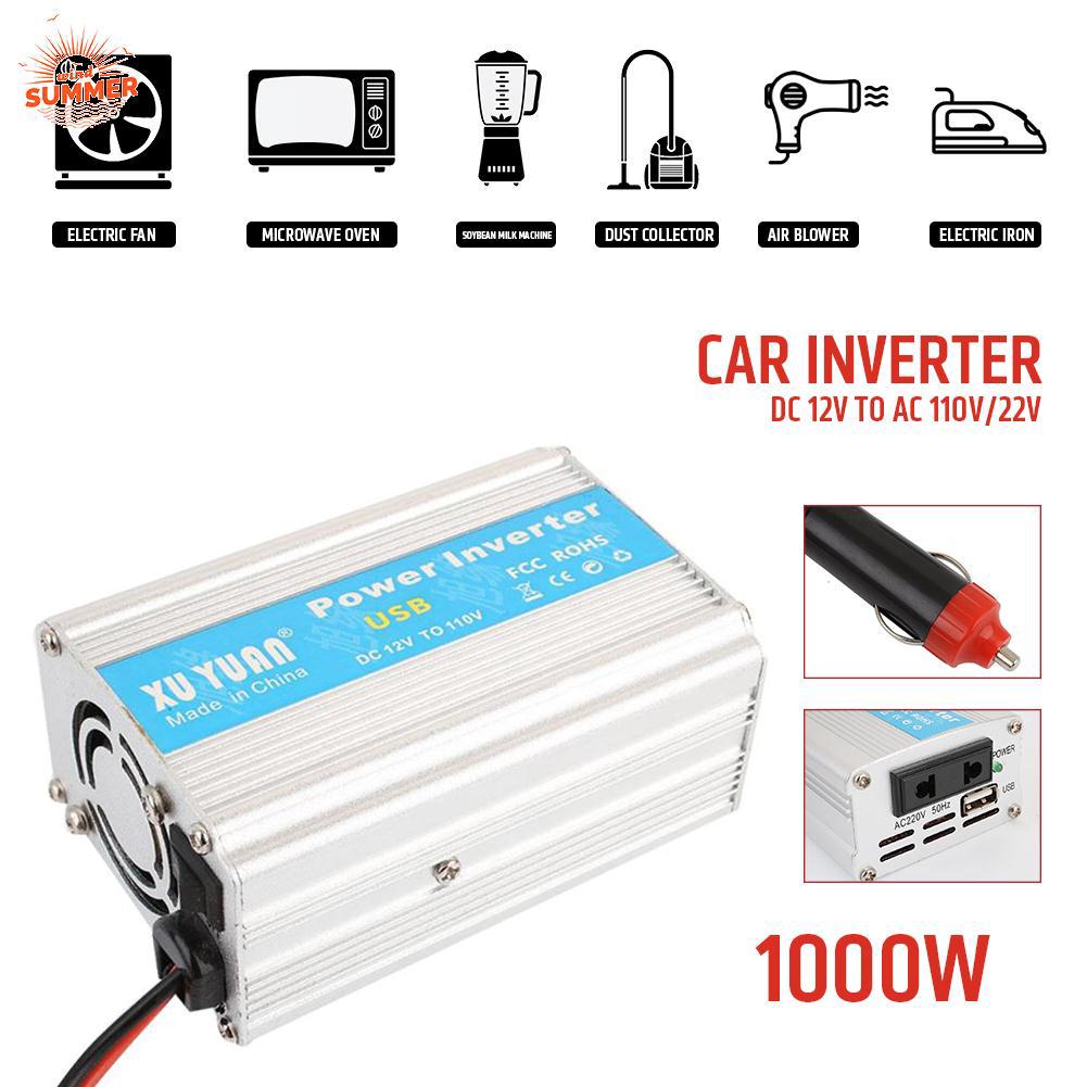 Bộ chuyển đổi nguồn điện 12v dc - 110v / 220v ac cho xe hơi