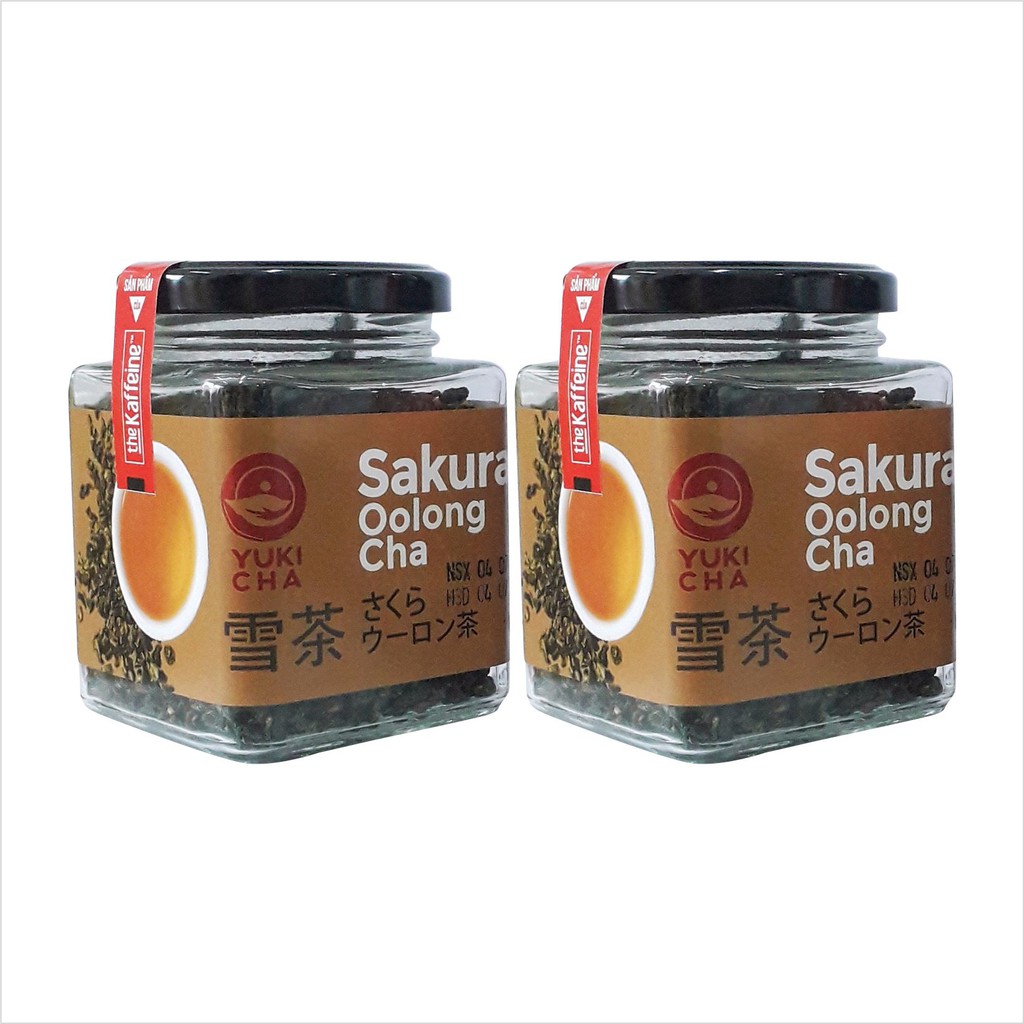 [Mã BMBAU50 giảm 7% đơn 99K] Trà Olong Sakura - The Kaffeine - Bộ 2 hộp mỗi hộp 100g