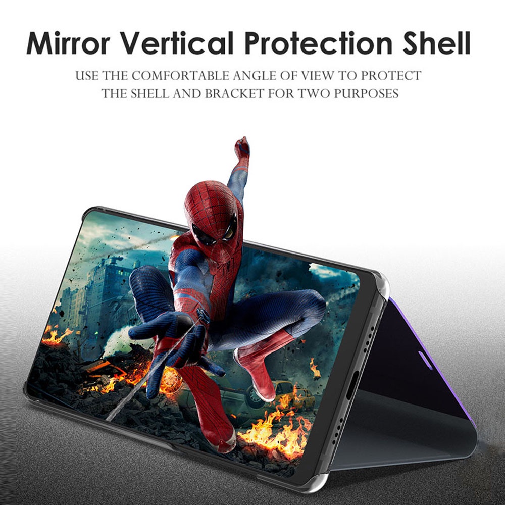 Ốp Điện Thoại Nắp Lật Mặt Gương Thông Minh Sang Trọng Cho iPhone 14 13 12 Pro Plus Max