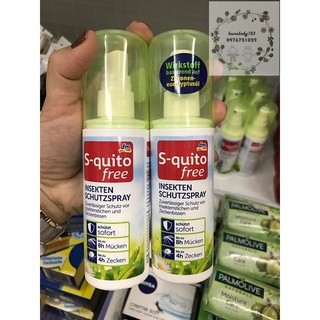Xịt muỗi, côn trùng cắn S-quito Đức 100ml (1 lọ)