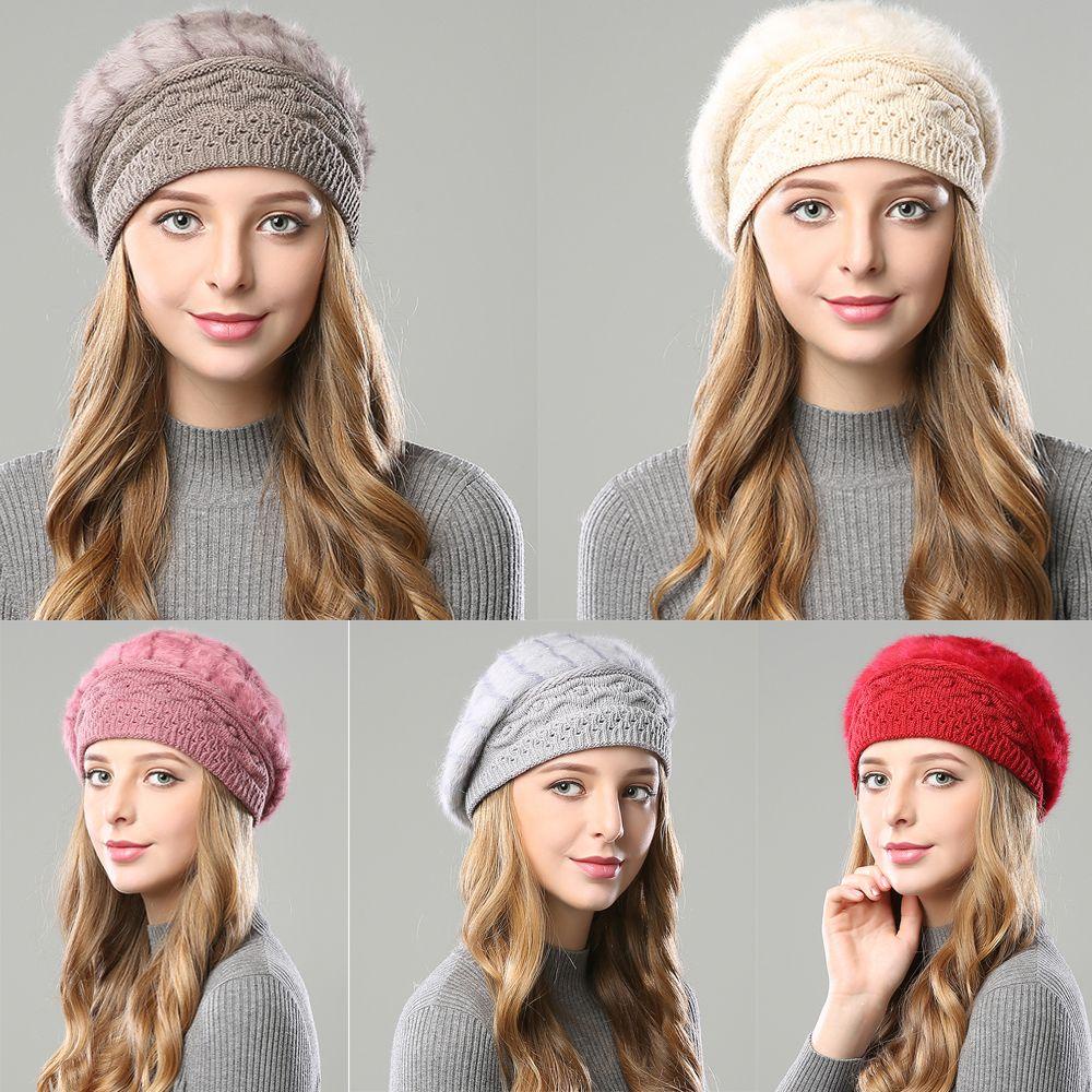 Mũ Beanie Cotton Pha Co Giãn Giữ Ấm Mùa Đông Kiểu Mới