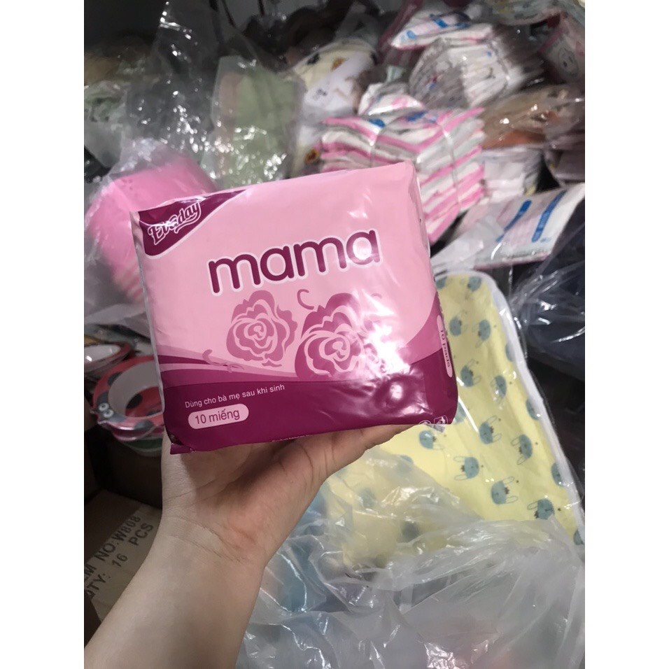 Gói 10 băng vệ sinh Mama cho mẹ sau sinh( Túi Tím)