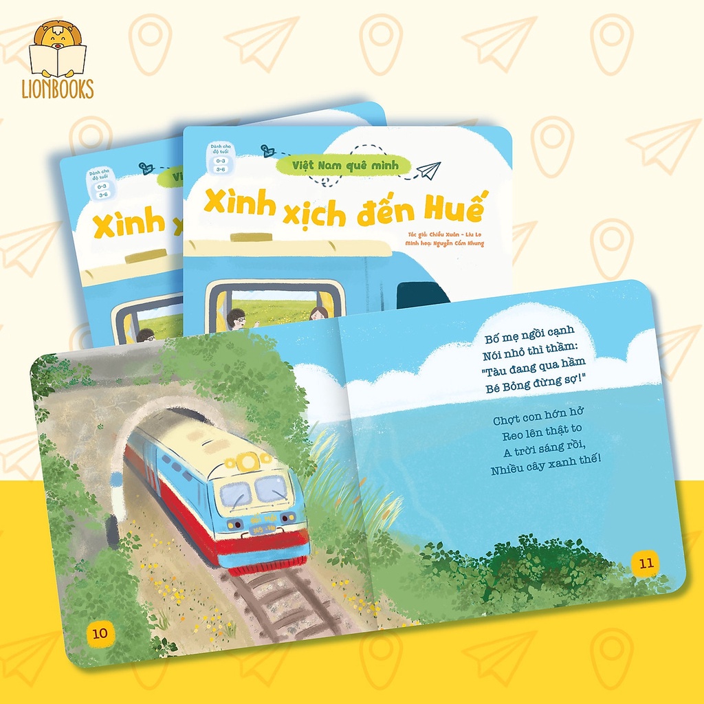 Sách Đọc To 3 Dễ - Bộ Việt Nam Quê Mình 3 cuốn thơ cho bé 0-6 tuổi