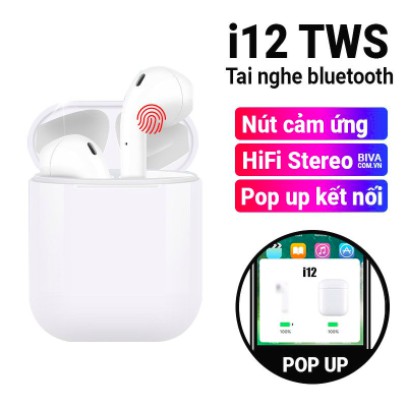 [Miễn Phí Vận Chuyển 50K] Tai nghe Bluetooth i12 / i9s TWS - Bảo hành 6 tháng