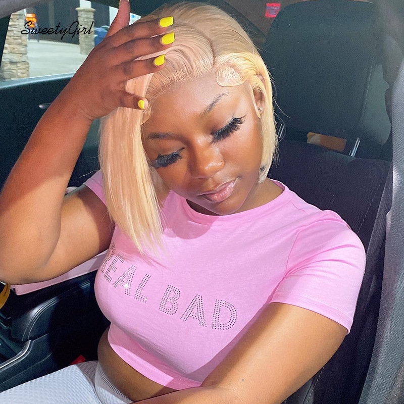 Áo Thun Croptop Tay Ngắn Cổ Tròn In Chữ Thời Trang 2022 Quyến Rũ Cho Nữ