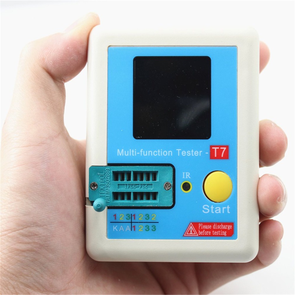 LCR-T7 Mới TFT Transistor Tester Diode Triode Điện Dung Meter Lcr Esr Meter