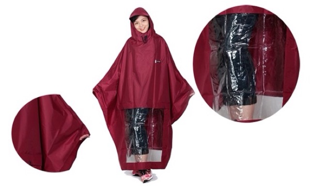 Áo Mưa Xe Máy, Áo Choàng Đi Mưa Siêu Nhẹ, Chống Thấm Nước, Chống UV (Giao Ngẫu Nhiên)