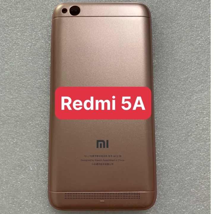 bộ vỏ xiaomi Redmi 5A - gồm lưng , sườn , kính camera