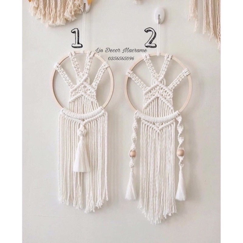 [Giá Ưu Đãi ] Dreamcatcher Macrame Trang Trí HL01