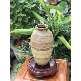 Bình Hoa Gốm Sứ Bát Tràng Mộc Dáng Bomm