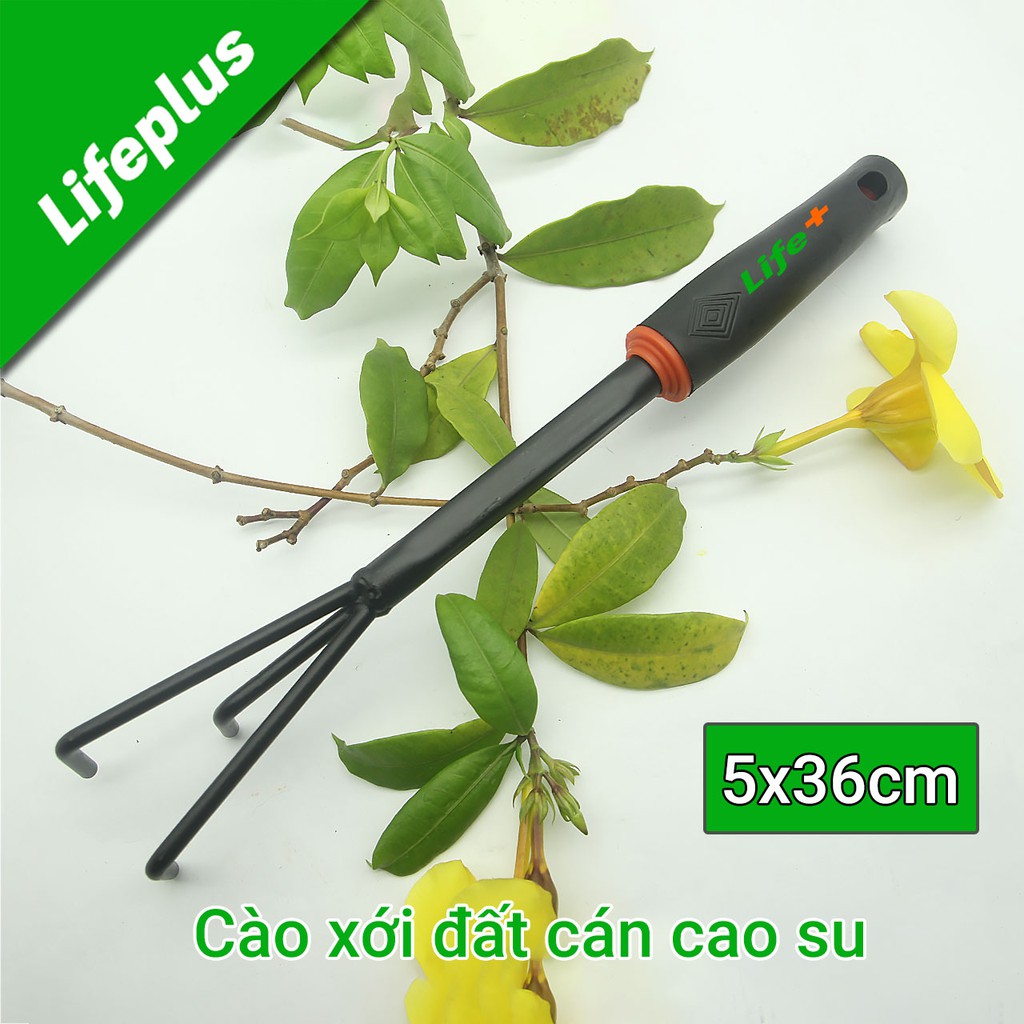 Cào xới đất cán cao su 5x36cm