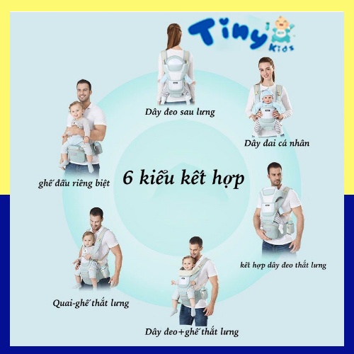 Địu em bé giúp trợ lực chống gù Aixintu Forbaby cho bé – Tiny Kids