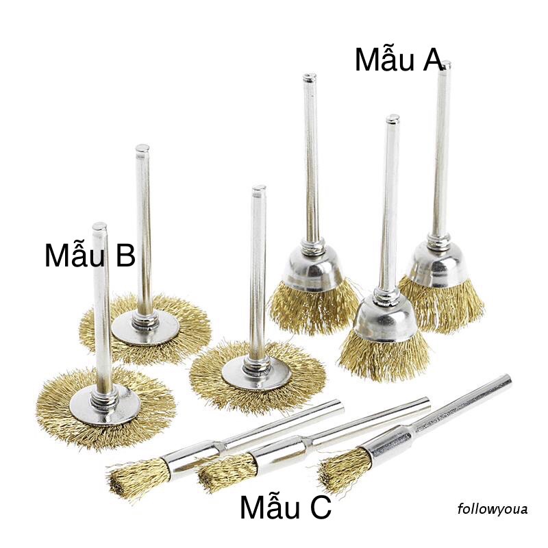 Dụng Cụ Đánh Bóng Rỉ Sét Gắn Máy Mài Mini Cán 3ly - Trường Thịnh Sài Gòn