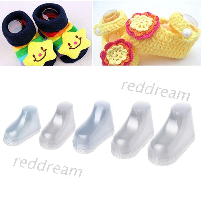 L ve stock!10Pcs Baby Feet Display Baby Shoes Socks