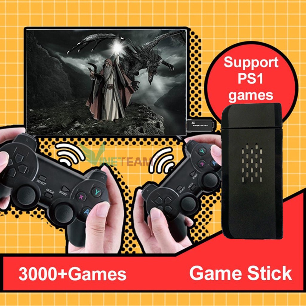 Game stick , Máy Chơi Game Retro Ubox UB-66 Arcade,Antiskid...Hơn 3500 Trò-Chơi Trên Tivi Cổng HDMI Output HD 4K -dc4550