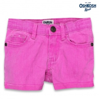 Quần short jean hồng bé gái