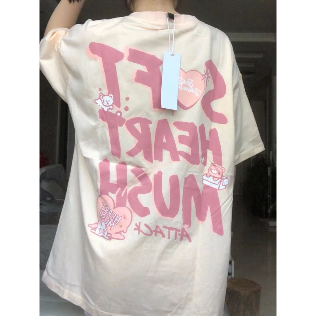 Áo Thun Tay Ngắn In Họa Tiết Thời Trang Dành Cho Nữ