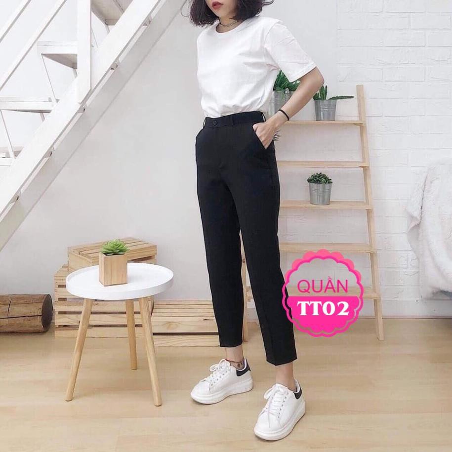 QUẦN TÂY NÚT CỰC XINH TT02 ⚡100% ẢNH THẬT⚡ QUẦN TÂY ỐNG ĐỨNG | BigBuy360 - bigbuy360.vn