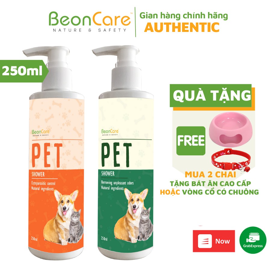 Sữa tắm chó mèo BeonCare, KHỬ MÙI HÔI, DƯỠNG LÔNG, TRỊ VE RẬN, NẤM NGỨA - Sự khác biệt về chất lượng cao cấp, CHÍNH HÃNG