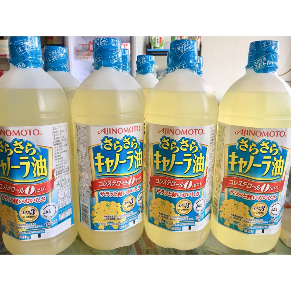Date 11/2024 Dầu Ăn Hoa Cải Ajinomoto  - Bổ Sung Omega 3 & 6 Nhật Bản