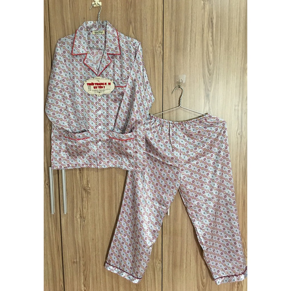 BỘ PIJAMA PHI BÓNG CHO ÔNG, ĐỒ NGỦ ÔNG GIÀ DÀI TAY