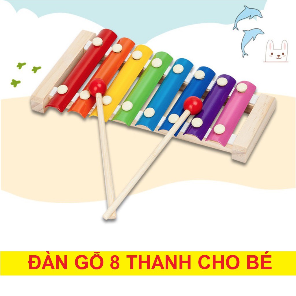 ĐÀN GỖ 8 THANH CHO BÉ <7676>