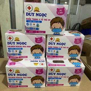 KHẨU TRANG Y TẾ TRẺ EM DUY NGỌC (HỘP 50 CHIẾC)