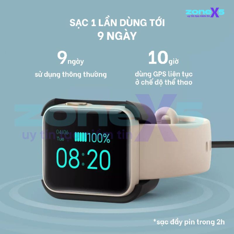 Đồng hồ thông minh Xiaomi Mi Watch Lite - GPS/Bluetooth 5.1/5 ATM