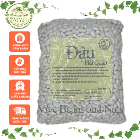 Đậu trắng  túi 1kg hút chân không