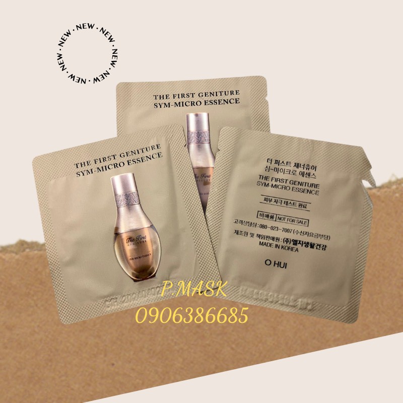 GÓI TINH CHẤT SIÊU VI OHUI THE FIRST Sym Micro Essence trẻ hóa làn da chống lão hóa mạnh mẽ 1ml