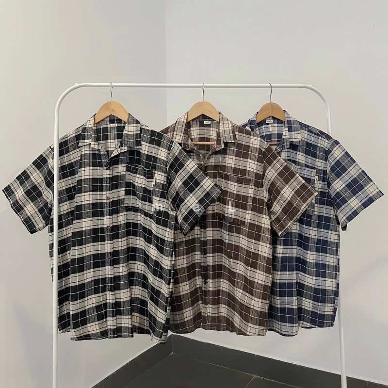 ÁO SƠMI CARO TAY NGẮN