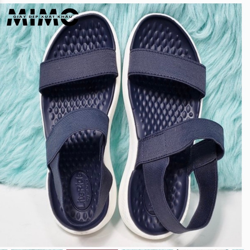 Sandal nữ - Giày Sandal nữ đẹp Cross Literide thời trang màu navy êm mềm nhẹ