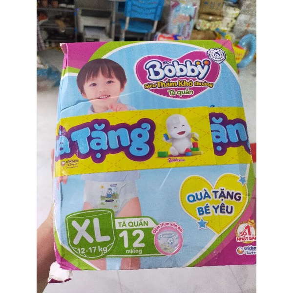 Gói tã quần bobby M12/L12/XL12/XXL12