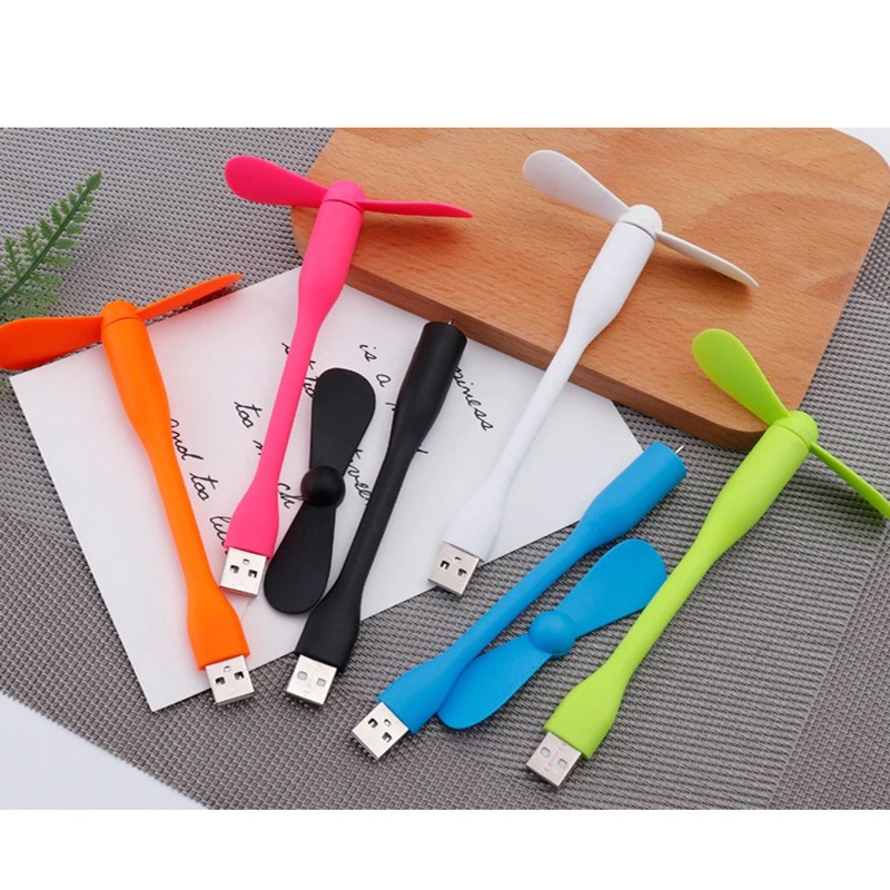 Quạt Mini USB Cắm Máy Tính Laptop Sạc Dự Phòng Tiện Lợi Quạt Mini Cầm Tay 2 Cánh Siêu Mát Tiện Dụng