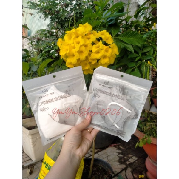 (Túi zip 10 cái) Khẩu trang N99 An Mask Pro siêu xinh ( dạng 6D) dày đẹp