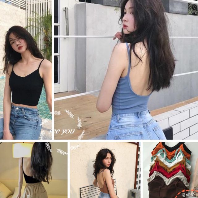 Áo Bra Hở Lưng Dáng Dài Loại Mới