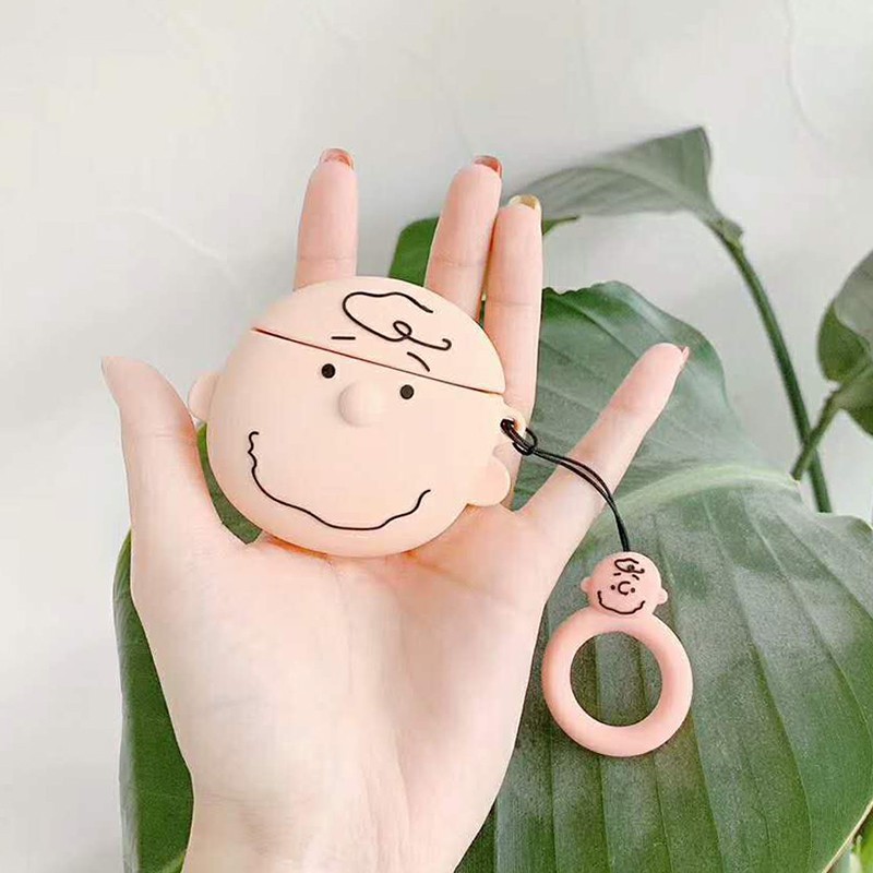 Snoopy/Charlie silicone case Apple Airpods 1 2 soft protection cover