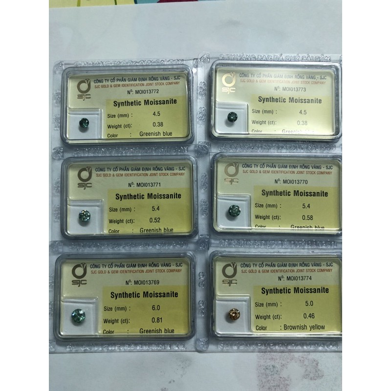 Moissanite 10,0 ly xanh CỰC KHỦNG DUY NHẤT thích hợp cho NHẪN NAM, NỮ, MẶT DÂY CHUYỀN, VÒNG TAY